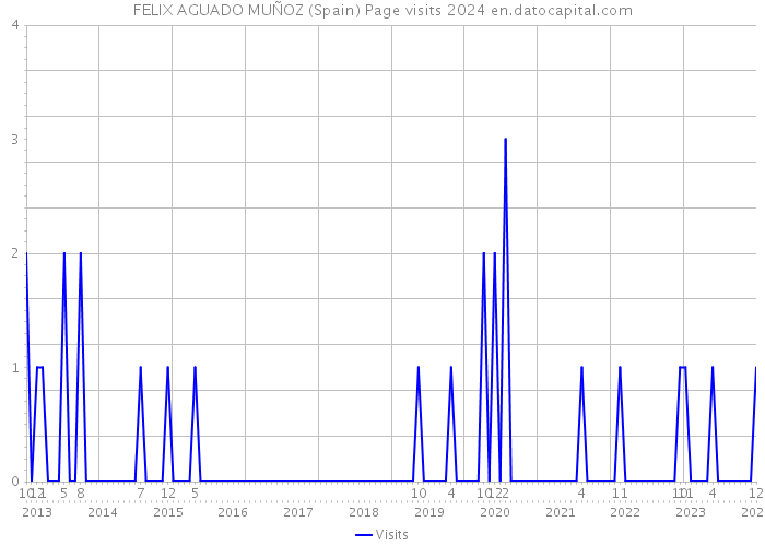 FELIX AGUADO MUÑOZ (Spain) Page visits 2024 