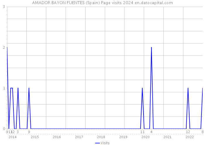 AMADOR BAYON FUENTES (Spain) Page visits 2024 