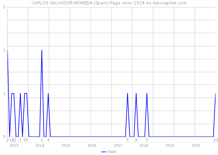 CARLOS SALVADOR MOREDA (Spain) Page visits 2024 