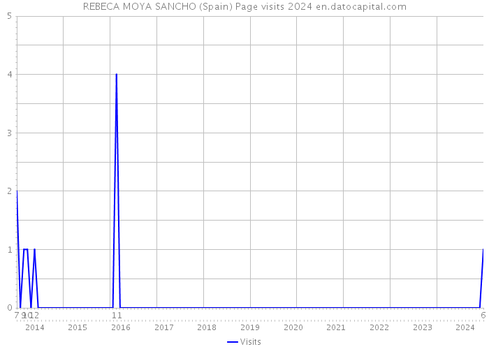 REBECA MOYA SANCHO (Spain) Page visits 2024 
