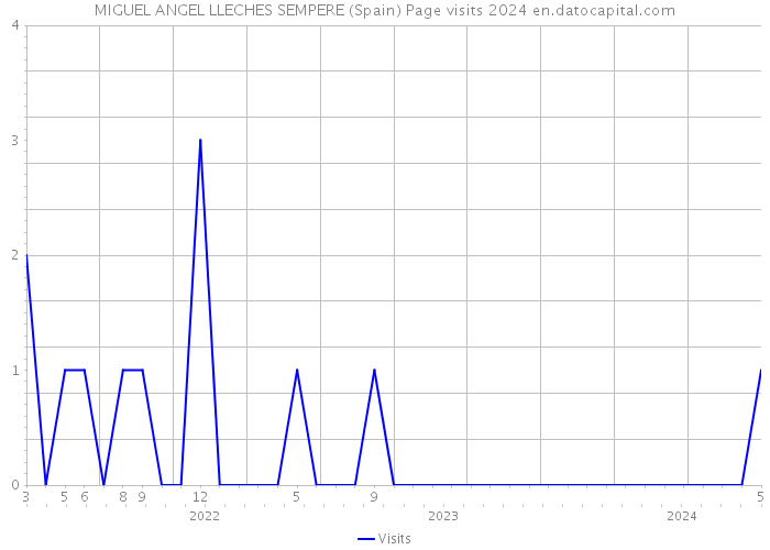 MIGUEL ANGEL LLECHES SEMPERE (Spain) Page visits 2024 