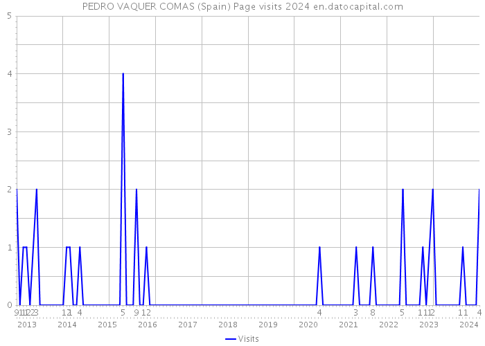 PEDRO VAQUER COMAS (Spain) Page visits 2024 