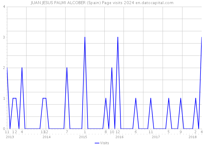 JUAN JESUS PALMI ALCOBER (Spain) Page visits 2024 