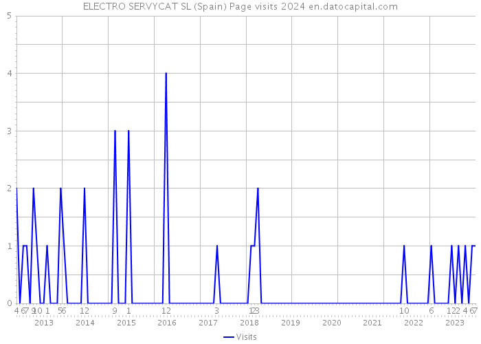 ELECTRO SERVYCAT SL (Spain) Page visits 2024 