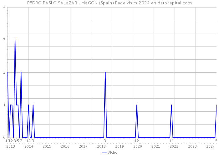 PEDRO PABLO SALAZAR UHAGON (Spain) Page visits 2024 