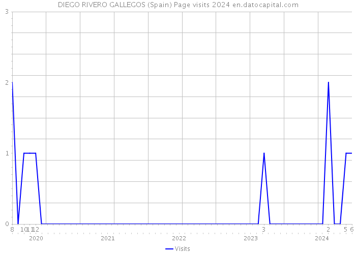 DIEGO RIVERO GALLEGOS (Spain) Page visits 2024 