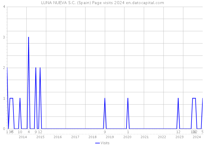 LUNA NUEVA S.C. (Spain) Page visits 2024 