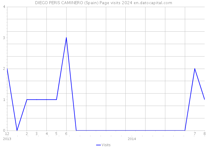 DIEGO PERIS CAMINERO (Spain) Page visits 2024 