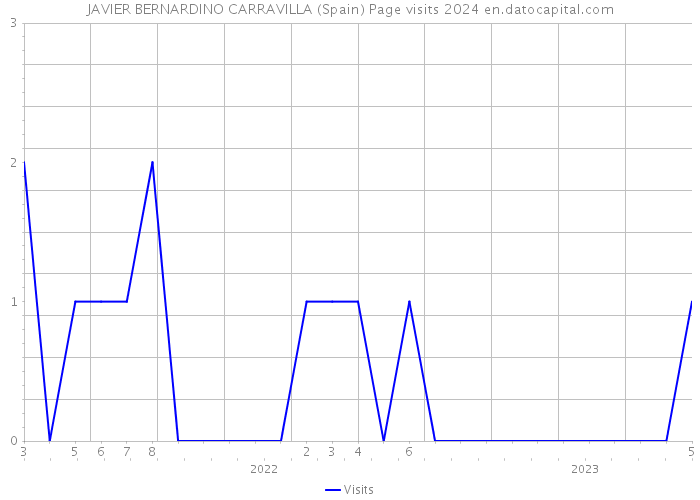 JAVIER BERNARDINO CARRAVILLA (Spain) Page visits 2024 