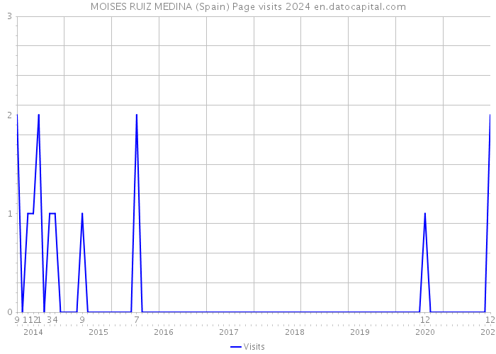 MOISES RUIZ MEDINA (Spain) Page visits 2024 