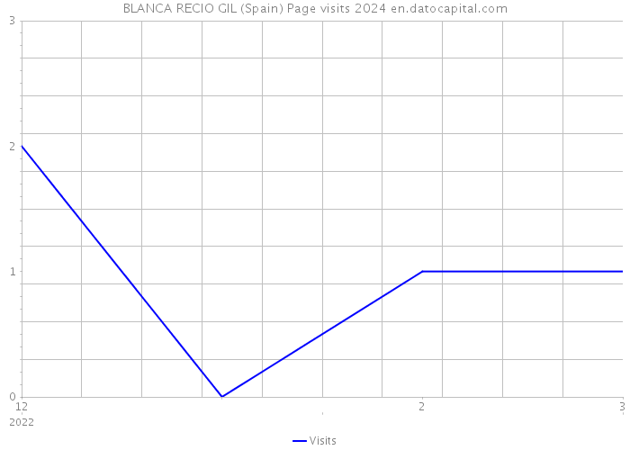 BLANCA RECIO GIL (Spain) Page visits 2024 
