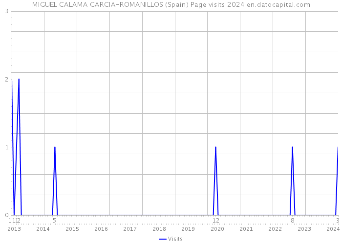 MIGUEL CALAMA GARCIA-ROMANILLOS (Spain) Page visits 2024 