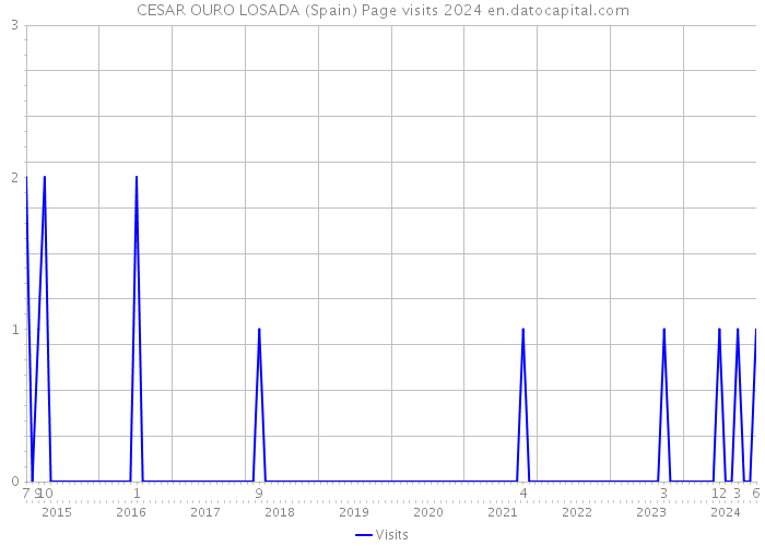 CESAR OURO LOSADA (Spain) Page visits 2024 