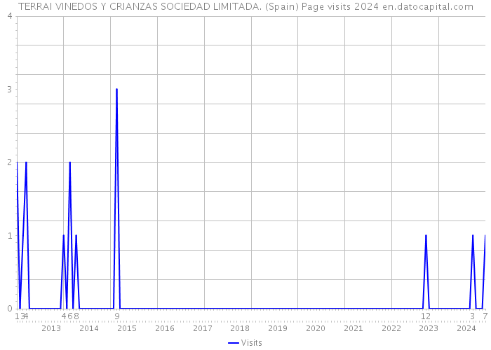 TERRAI VINEDOS Y CRIANZAS SOCIEDAD LIMITADA. (Spain) Page visits 2024 