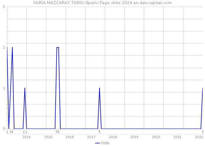 NURIA MAZCARAY TARIN (Spain) Page visits 2024 