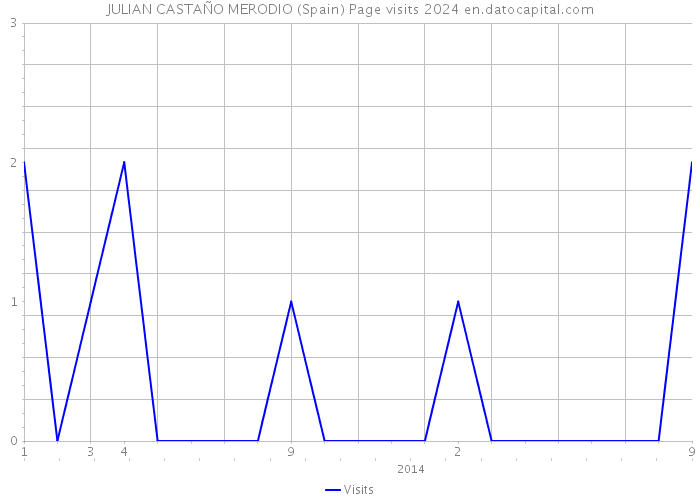 JULIAN CASTAÑO MERODIO (Spain) Page visits 2024 