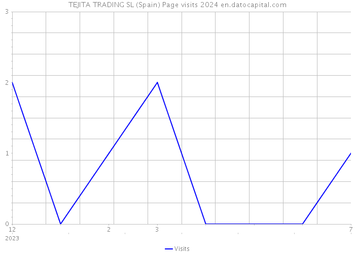 TEJITA TRADING SL (Spain) Page visits 2024 