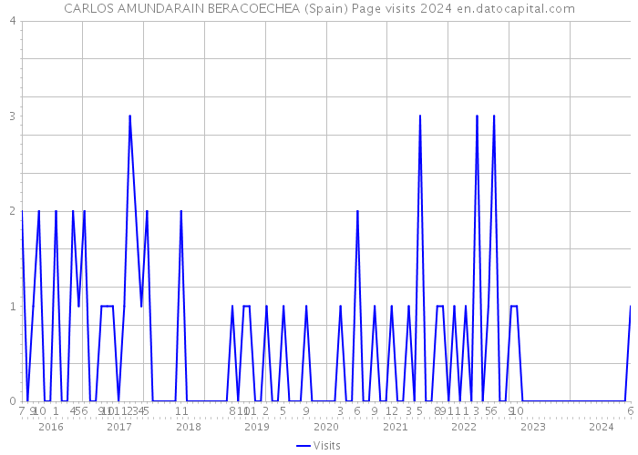 CARLOS AMUNDARAIN BERACOECHEA (Spain) Page visits 2024 