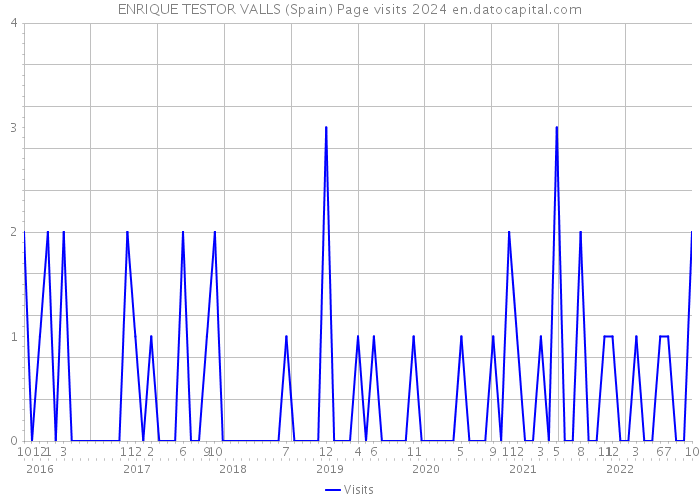 ENRIQUE TESTOR VALLS (Spain) Page visits 2024 