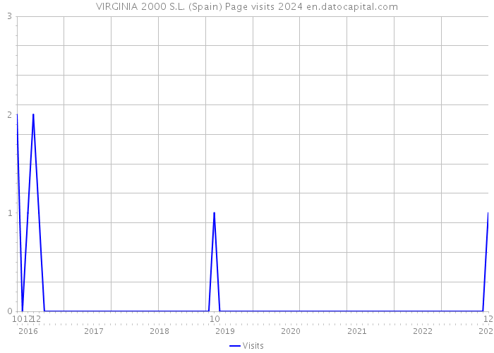 VIRGINIA 2000 S.L. (Spain) Page visits 2024 