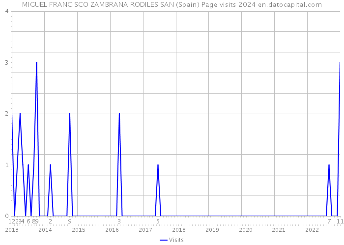 MIGUEL FRANCISCO ZAMBRANA RODILES SAN (Spain) Page visits 2024 