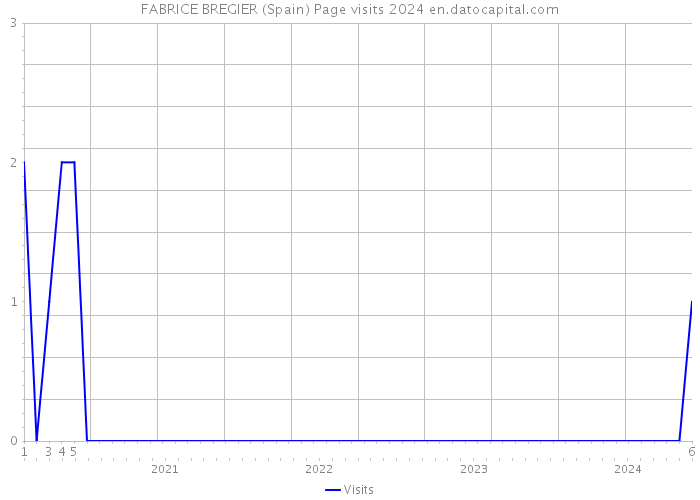 FABRICE BREGIER (Spain) Page visits 2024 