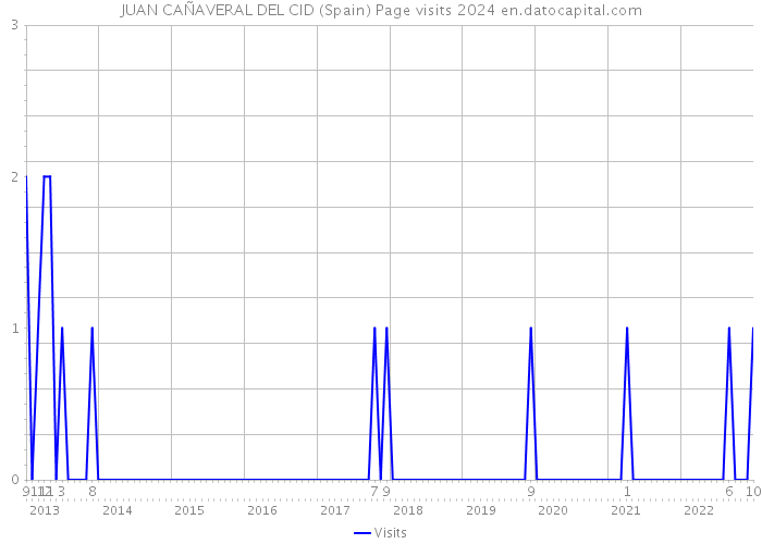 JUAN CAÑAVERAL DEL CID (Spain) Page visits 2024 