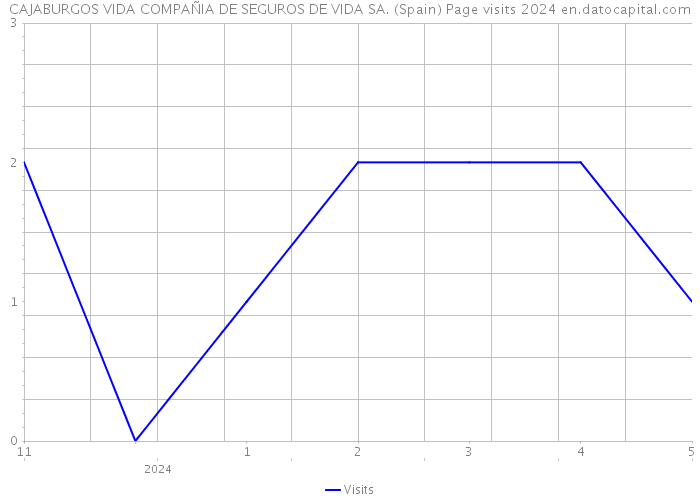 CAJABURGOS VIDA COMPAÑIA DE SEGUROS DE VIDA SA. (Spain) Page visits 2024 