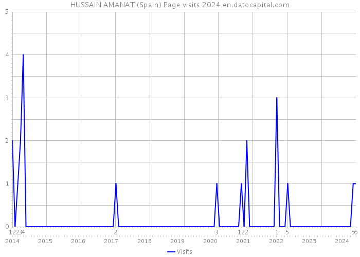 HUSSAIN AMANAT (Spain) Page visits 2024 