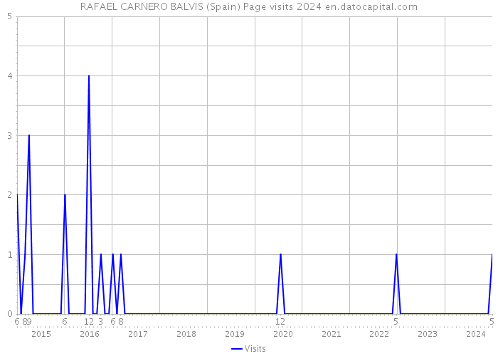 RAFAEL CARNERO BALVIS (Spain) Page visits 2024 
