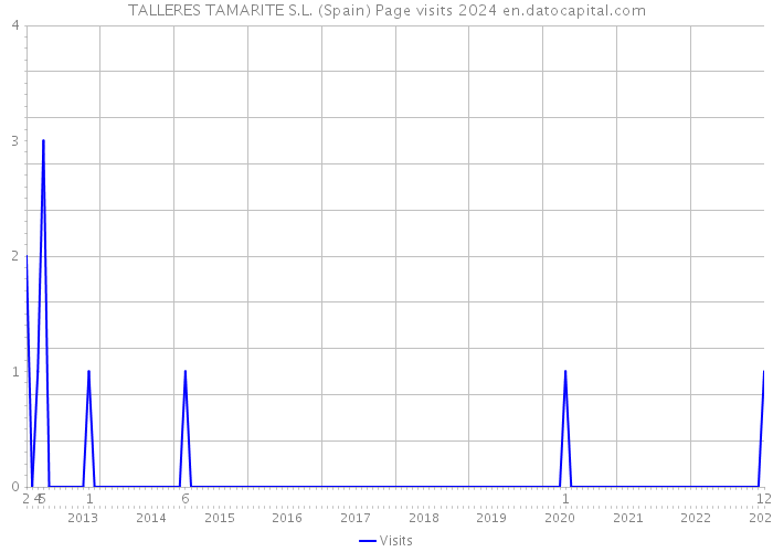 TALLERES TAMARITE S.L. (Spain) Page visits 2024 