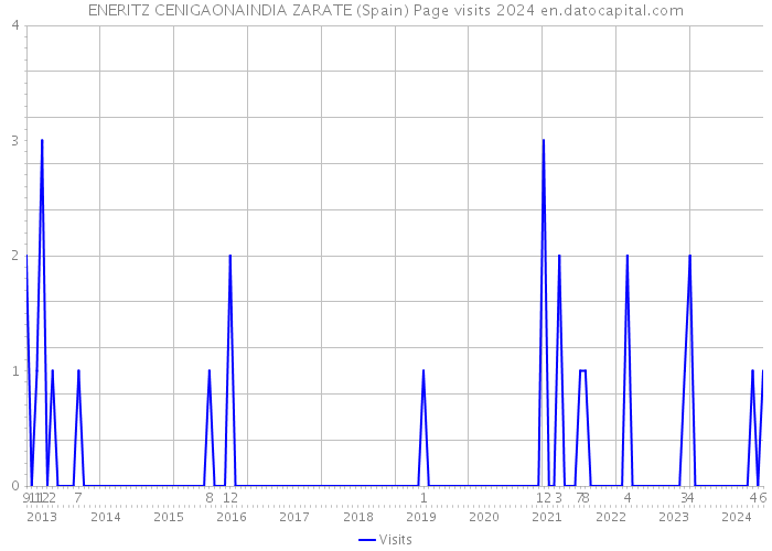 ENERITZ CENIGAONAINDIA ZARATE (Spain) Page visits 2024 