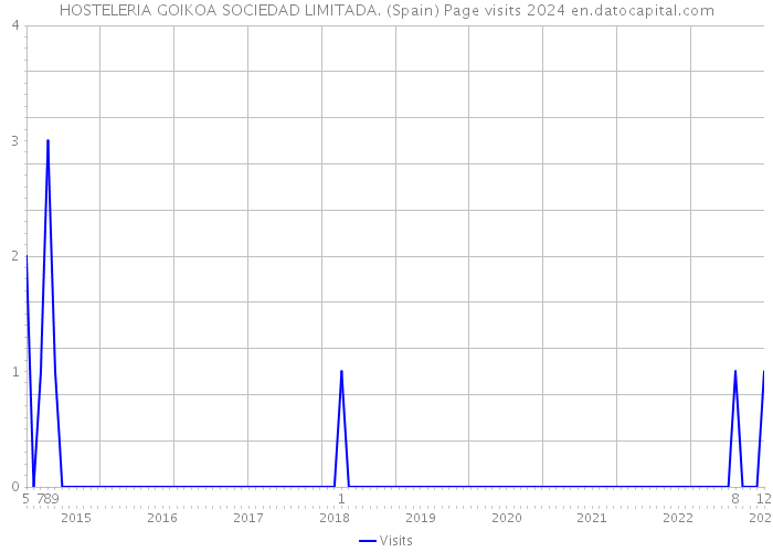 HOSTELERIA GOIKOA SOCIEDAD LIMITADA. (Spain) Page visits 2024 