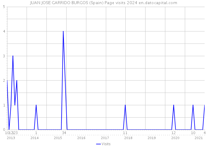 JUAN JOSE GARRIDO BURGOS (Spain) Page visits 2024 