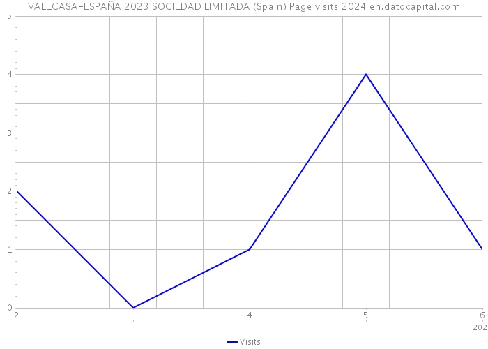 VALECASA-ESPAÑA 2023 SOCIEDAD LIMITADA (Spain) Page visits 2024 