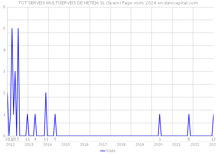 TOT SERVEIS MULTISERVEIS DE NETEJA SL (Spain) Page visits 2024 