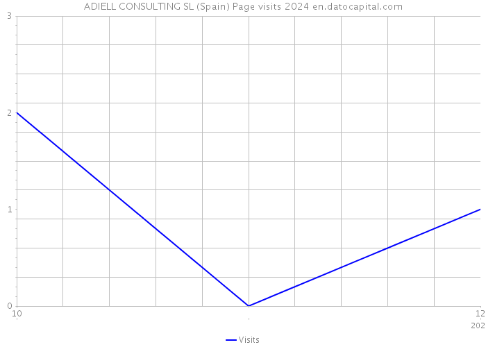ADIELL CONSULTING SL (Spain) Page visits 2024 