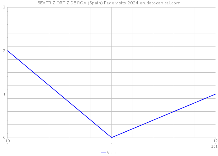 BEATRIZ ORTIZ DE ROA (Spain) Page visits 2024 