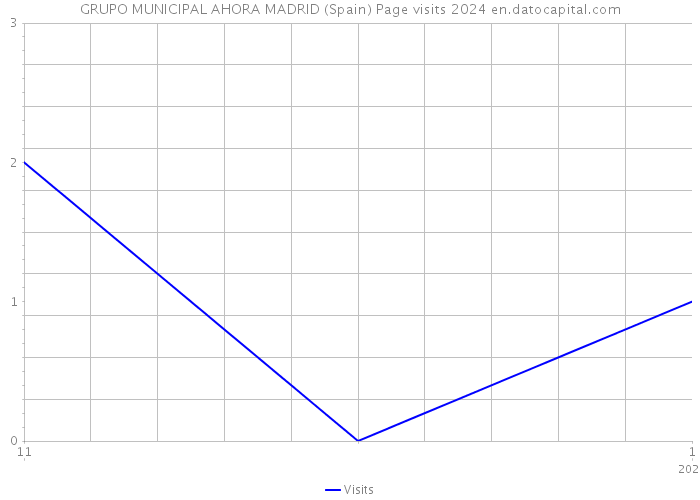 GRUPO MUNICIPAL AHORA MADRID (Spain) Page visits 2024 