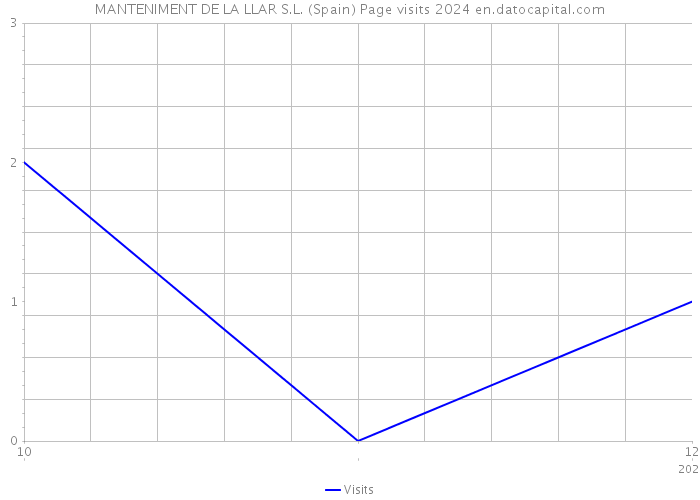 MANTENIMENT DE LA LLAR S.L. (Spain) Page visits 2024 