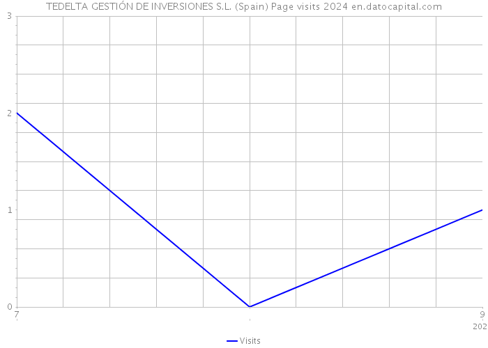 TEDELTA GESTIÓN DE INVERSIONES S.L. (Spain) Page visits 2024 