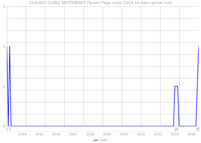 CLAUDIO GUELL SENTMENAT (Spain) Page visits 2024 