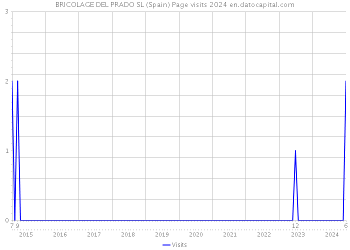 BRICOLAGE DEL PRADO SL (Spain) Page visits 2024 