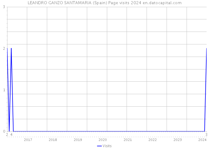 LEANDRO GANZO SANTAMARIA (Spain) Page visits 2024 