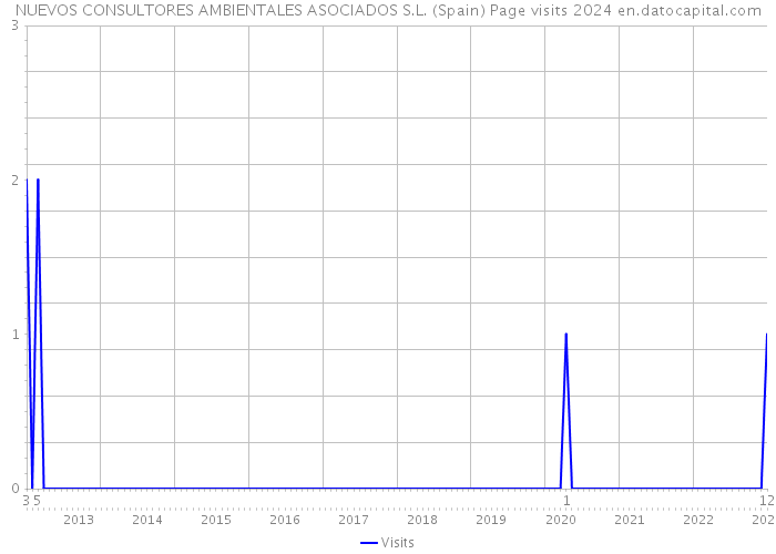 NUEVOS CONSULTORES AMBIENTALES ASOCIADOS S.L. (Spain) Page visits 2024 