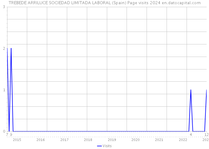 TREBEDE ARRILUCE SOCIEDAD LIMITADA LABORAL (Spain) Page visits 2024 