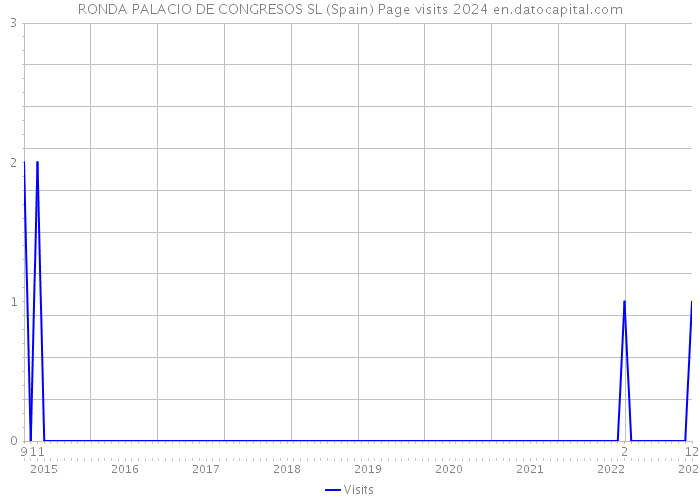 RONDA PALACIO DE CONGRESOS SL (Spain) Page visits 2024 