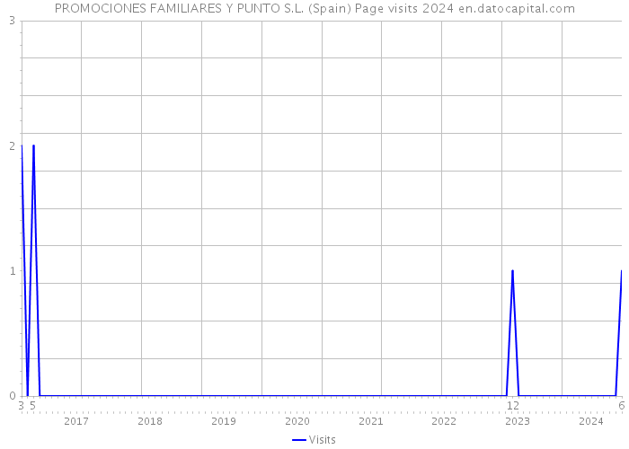 PROMOCIONES FAMILIARES Y PUNTO S.L. (Spain) Page visits 2024 