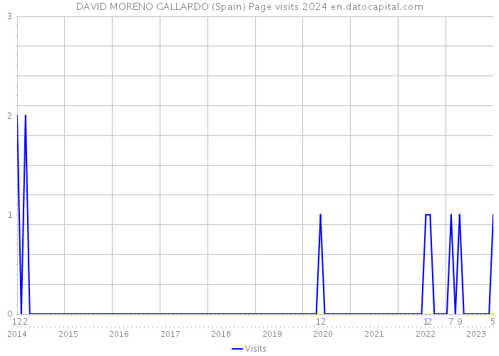 DAVID MORENO GALLARDO (Spain) Page visits 2024 