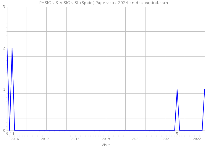 PASION & VISION SL (Spain) Page visits 2024 